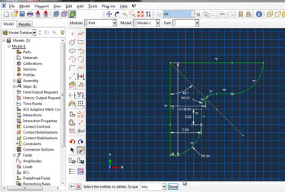 آموزش تحلیل نیرو وارد برصفحه اتصال سوراخ دار آباکوس abaqus-13